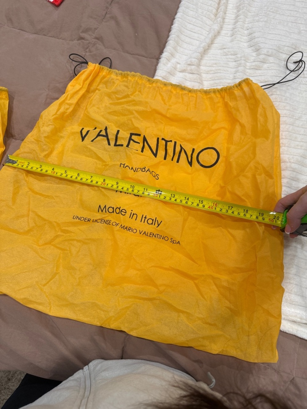 Valentino Vibrant Yellow Handbag Pouch - Picture 5 of 5